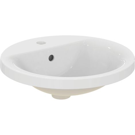 Ideal Standard Connect Einbauwaschtisch, rund, 1 Hahnloch, mit (1/3)