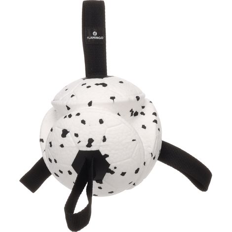 Jeu Balle avec Rubans Flottante et Ultra Rebondissante 15 cm pour Chien noir (1/5)