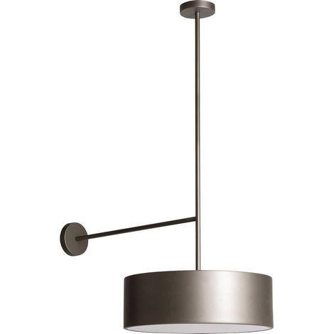Lampe murale art déco en fer et marbre finition blanc vieilli - Blanc vieilli effet marbre (1/3)