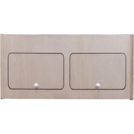 Armario Almacenaje Madera Autocaravana sin Acabado 80x35x35cm Gabinete Almacenamiento Kit Mueble Camper 2 Puertas Divisor Central Bisagras Cierre Suave Manijas con Botón+Kit Fijación GRATIS (1/5)