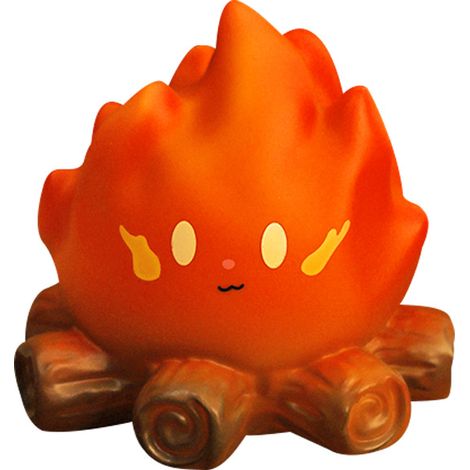 Veilleuse Feu de Camp Mignonne, Lampe LED Silicone Kawaii pour Enfants, Cadeau Chambre Bébé (1/3)