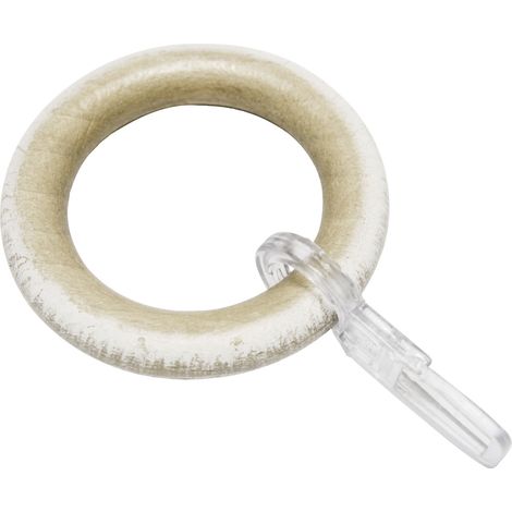 Gardinia Holz-Gardinenringe Shorty für Ø 25 mm Castell-Eiche 10-er Pack (1/2)