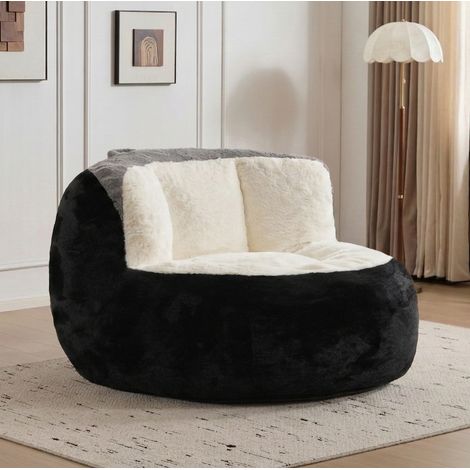 Sillón puf gigante multicolor de piel sintética, sin montaje HAVRYA (1/5)