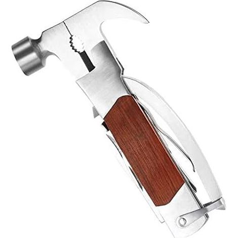 Pince Multifonctions,14 en 1Marteau Multifonction,Couteau Multifonctions,Couteau de Survie,Accessoires de Camping,Couteau Pliant Suisse Outils Multifonction Cadeau Homme Cadeau de Fête des Pères (1/5)