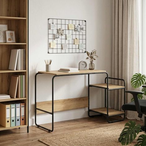 vidaXL Escritorio con almacenamiento Roble artisan (1/5)