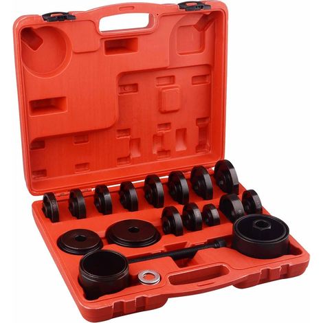 23 pièces Kit d'outillage extracteur roulement de Roue,Universel pour Le démontage des moyeux de Roue Avant, avec extracteur de roulements (1/5)