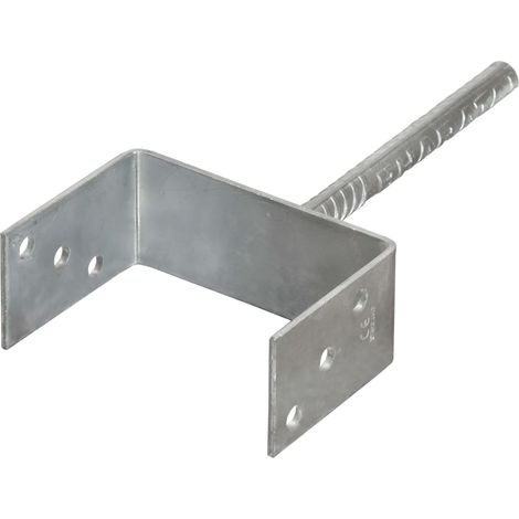 Maison Exclusive - Picchetti per Recinzione 6 pz Argento 14x6x30cm Acciaio Zincato