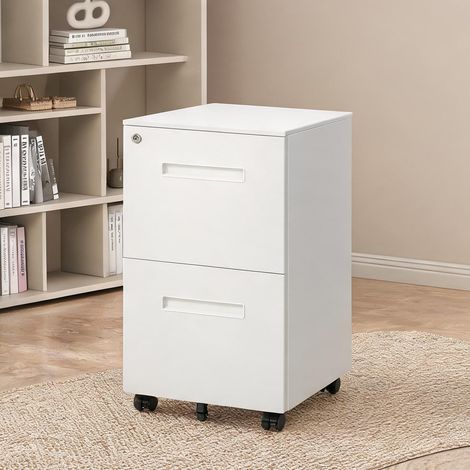 Meuble de rangement de bureau bianco en acciaio 39 x 48 x 67 cm (1/5)