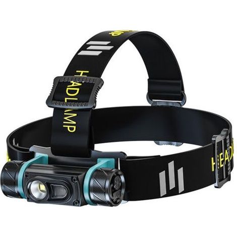 Stirnlampe, 1300 Lumen LED-Stirnlampe, USB-aufladbar, 7 Modi mit Rotlicht, IPX4 wasserdicht und leicht (1/4)
