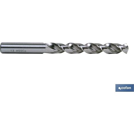Foret HSS-CO 7 mm pour acier inoxydable, 5 % cobalt, DIN 338N, 135º
