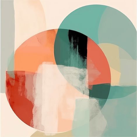 Papier peint panoramique - Abstrait - 130 cm x 130 cm (1/2)