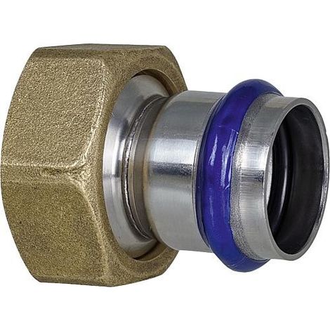 Raccord a sertir inox contour V, raccord a vis, avec joint plat, 28mm x DN32 (1 1/4") BG (1/3)