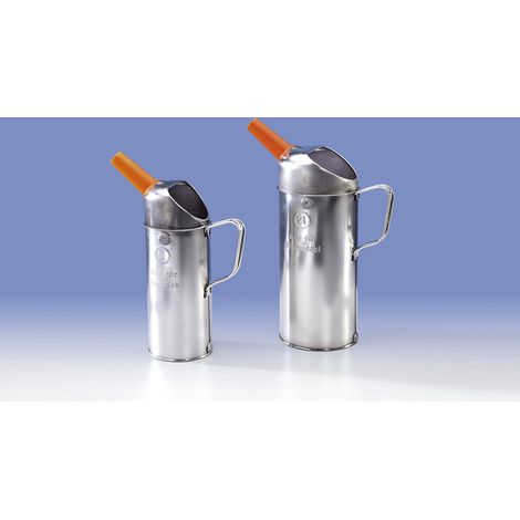 Lot de bidons pour huiles - pour huile minérale - un bidon de 1 litre et un de 2 litres