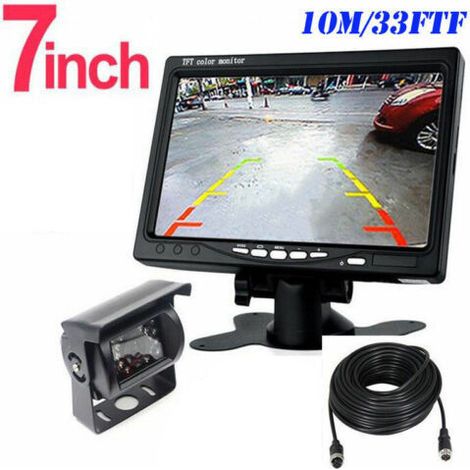 Kit Caméra de Recul 1080P HD – Écran LCD 7″ et Filaire Caméra Signal Stable en Temps réel (1/5)