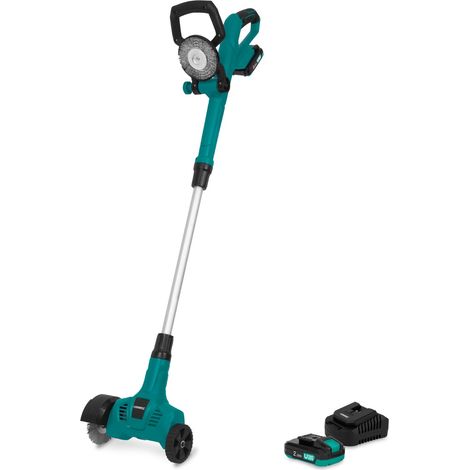 Akku-Fugenbürste 20V - Teleskopstiel inkl. 2x 2.0Ah Akku und Schnellladegerät