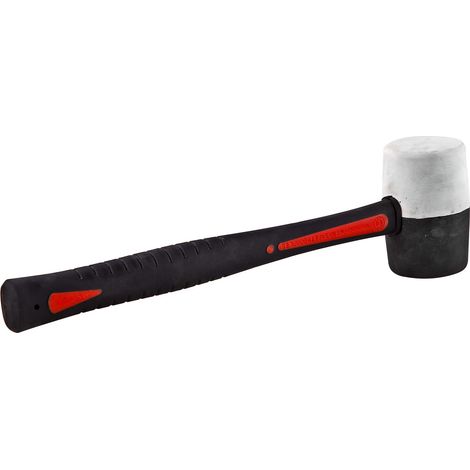 Gummihammer GF 58 Hammer mit Fiberglasstiel Verlegehammer Plattenhammer 450 g (1/2)