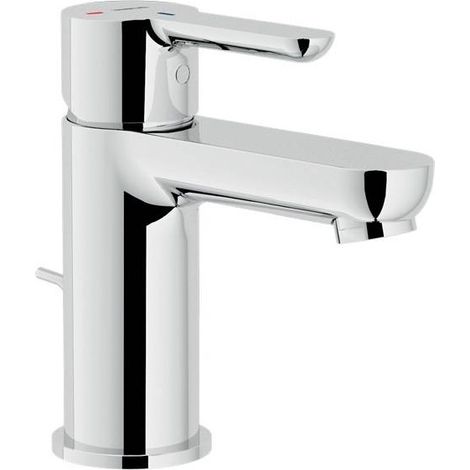 Nobili – Mélangeur de lavabo monocommande en laiton chromé – Économie d’énergie – Aérateur anticalcaire M 24 x 1 – Régulateur dynamique de débit (1/9)