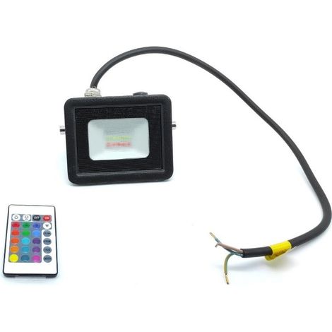 Faretto Led RGB IP65 10W con Telecomando per controllare vari dispositivi