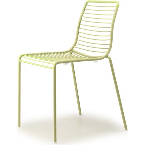 Chaise de jardin, Lot deux chaises outdoor Summer Vert en Metal, Scab design (1/3)