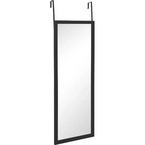 Miroir de porte suspendu noir