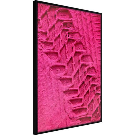 Affiche Murale Encadrée "Amaranth Sand" 30 x 42 cm Noir