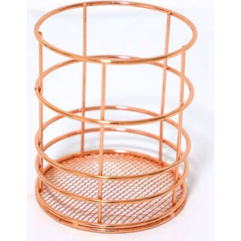 Polyvalent Porte-Crayons En Métal, Rangement De Brosse Cosmétique, Créatif Accessoires De Bureau Pour Maisons, Dortoirs(1Pcs) (1/5)