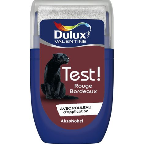 Testeur couleur Rouge Bordeaux 30 mL - Peinture Dulux Valentine