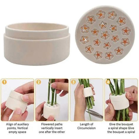 Support de tige florale en spirale fiable pour ikebana D-- (1/5)