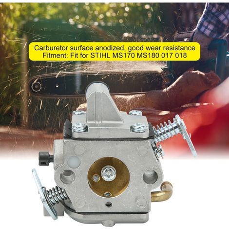 Kit de carburateur MS170 pour tronçonneuse MS180 (2017-2018) avec kit de réglage du filtre à air
