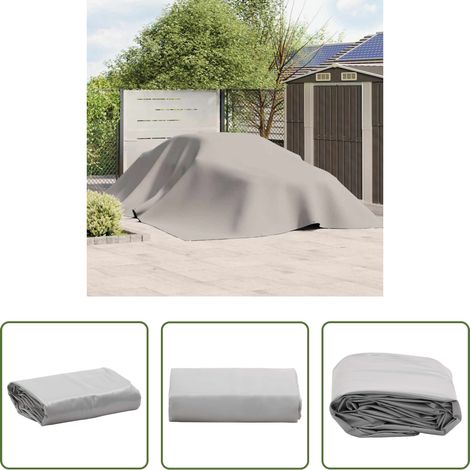 vidaXL Bâche anti-moisissures - Bâche gris 5x7 m 650 g/m² (1/5)