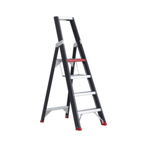 Altrex Taurus einseitig begehbare Stufenstehleiter TGB 4 Stufen (1/5)