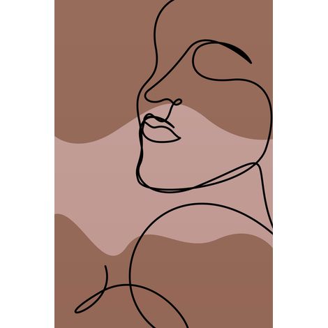 Papier peint panoramique - Femme Boho - 170 cm x 255 cm (1/2)