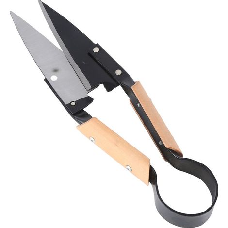 Ciseaux Cisaille Topiaire Tradition - Avec Etui - 33 cm - Sécateur de Jardin en Acier Inox et Manche revêtement Bois - Idéal pour tailler vos Fleurs, Buis, Bonsaï, Haies, Herbe (1/5)