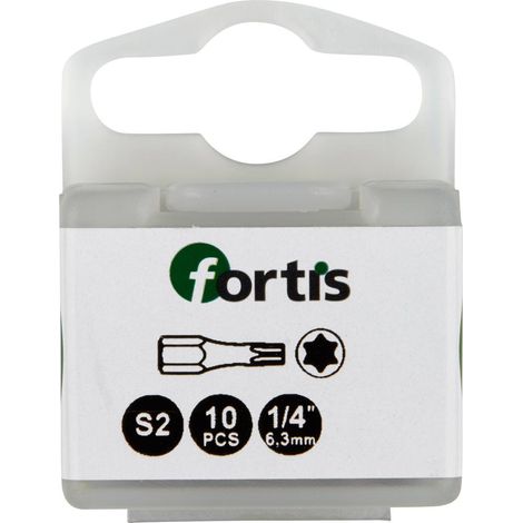 Bit Torsion 1/4" DIN3126 C6,3 T25x25mm 10er Pack FORTIS (1/4)