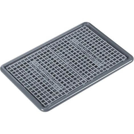 Égouttoir avec Bac de récupération et 2 Tapis Égouttants - Dimensions 67x47 cm, Facile à Vider, Séchage Rapide et Hygienique pour Cuisine Moderne