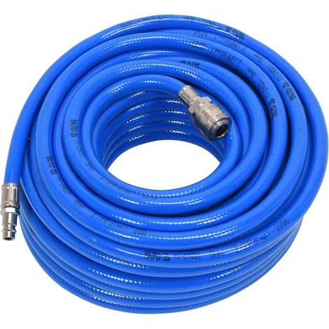 Manguera neumática reforzada con PVC de 8 mm x 20 m con conectores rápidos YT-24221 yato (1/3)