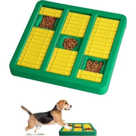 Jouet intelligent pour chien : gamelle de jeu de puzzle antidérapante et ludique pour l'entraînement et le développement de l'intelligence des chiots. (1/5)