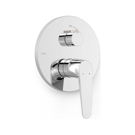 Mitigeur pour boîtier encastré Rapid-box 2 voies Chrome - TRES 20428110 (1/2)