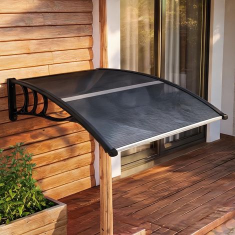 Store banne noir en polycarbonate 100 x 75 x 23 cm (1/5)