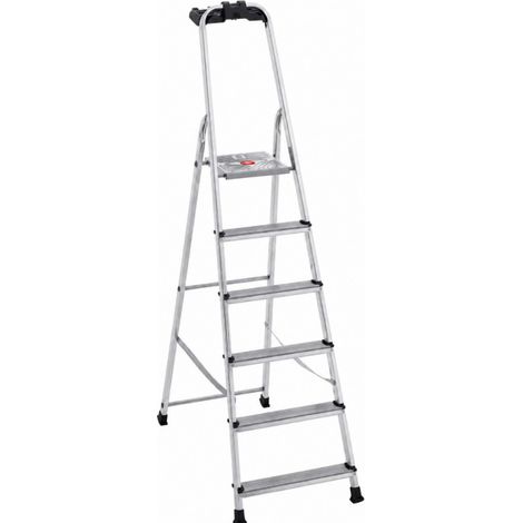 Standard-Stehleiter mit 6 Stufen.
