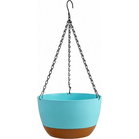 Jardinière suspendue à double chaîne, arrosage automatique, absorption automatique, balcon d'intérieur (1/5)