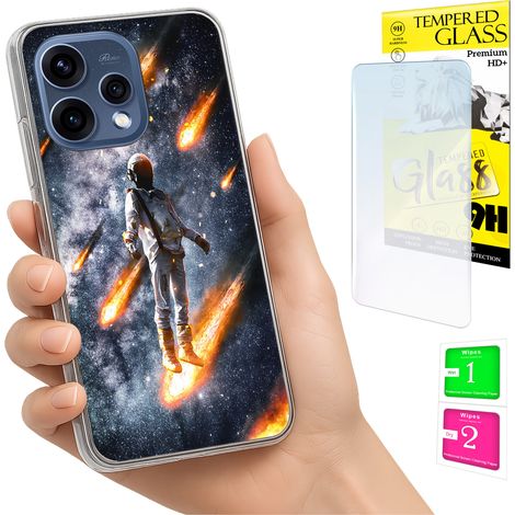 Funda para Oppo Reno 15 5G con cubierta para foto y tapa trasera + cristal 9H (1/5)