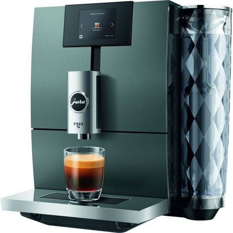 JURA ENA 5 Night Inox (EA) - Macchina da Caffè Automatica con Cold Brew, Light Brew e 6 specialità