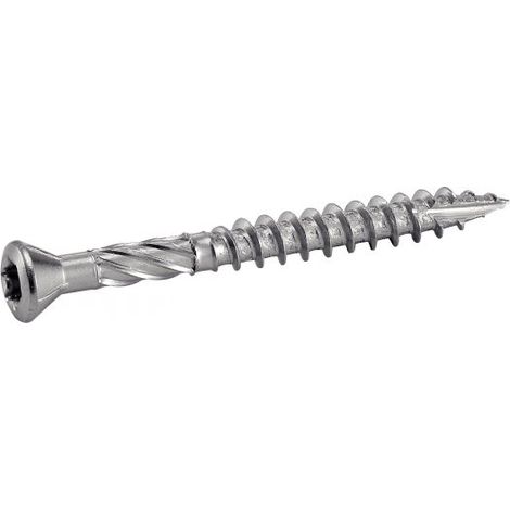 Vis terrasse tête fraisée bombée six lobes - AISI410 5x80 mm - Boîte de 100