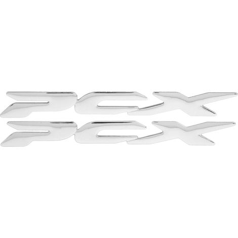 Flexibler 3D-Motorradaufkleber aus silberfarbenem Kunststoff für Honda PCX 150 125 (2017–2019), seitliches Logo-Aufkleber (1/5)