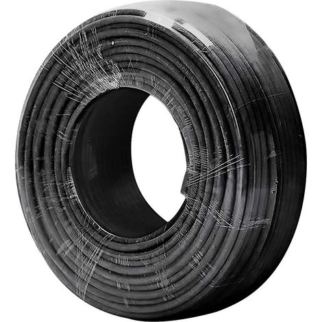 V-Tac – Câble solaire unipolaire noir 4 mm² – Bobine de 50 mètres – Connecteur pour panneaux solaires – Résistant aux UV (1/4)