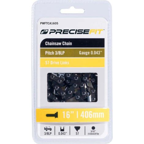 Chaîne de tronçonneuse universelle PRECISEFIT 40 cm - 1,1mm - 66 maillons PWFTCA1605