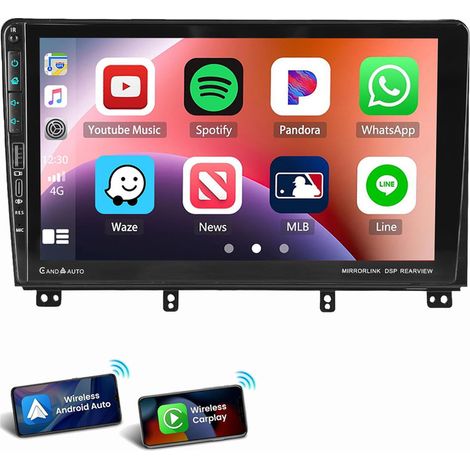 Android 14 Carpaly Autoradio GPS Type-C USB SWC Pour Peugeot 3008 5008 2010-2016 2+32G (1/5)