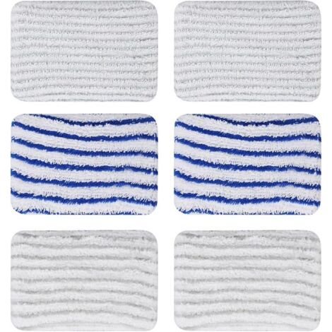 CHOYCLIT 6 Pièces Lingettes ZR850002 pour Rowenta Clean & Steam ZR850002 ZR005801 ZR005804 Tampons Lavable en Microfibre pour Rowenta RY7xxx RY8xxx (1/5)