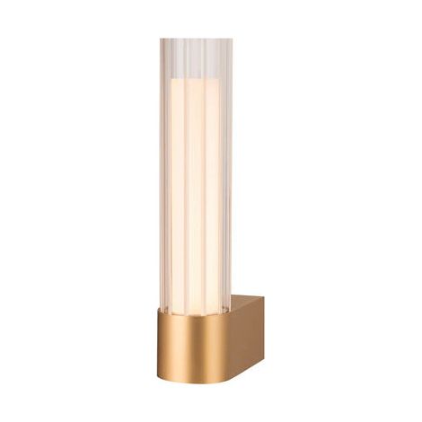 [GEBRAUCHT] B-Ware SLV Wandlampe Badleuchte Spiegellicht LED Aluminium messingfarben Lygant single (1/2)